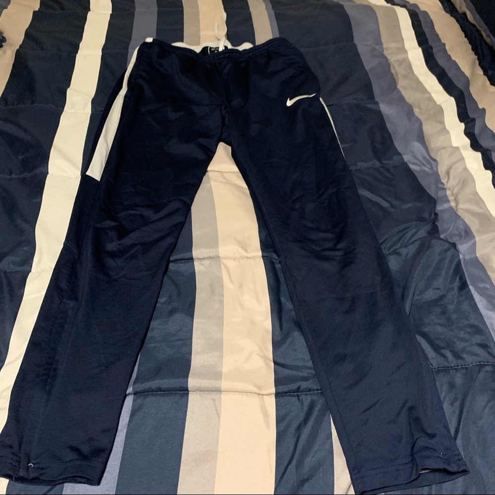 Navy blue Nike sweatpants